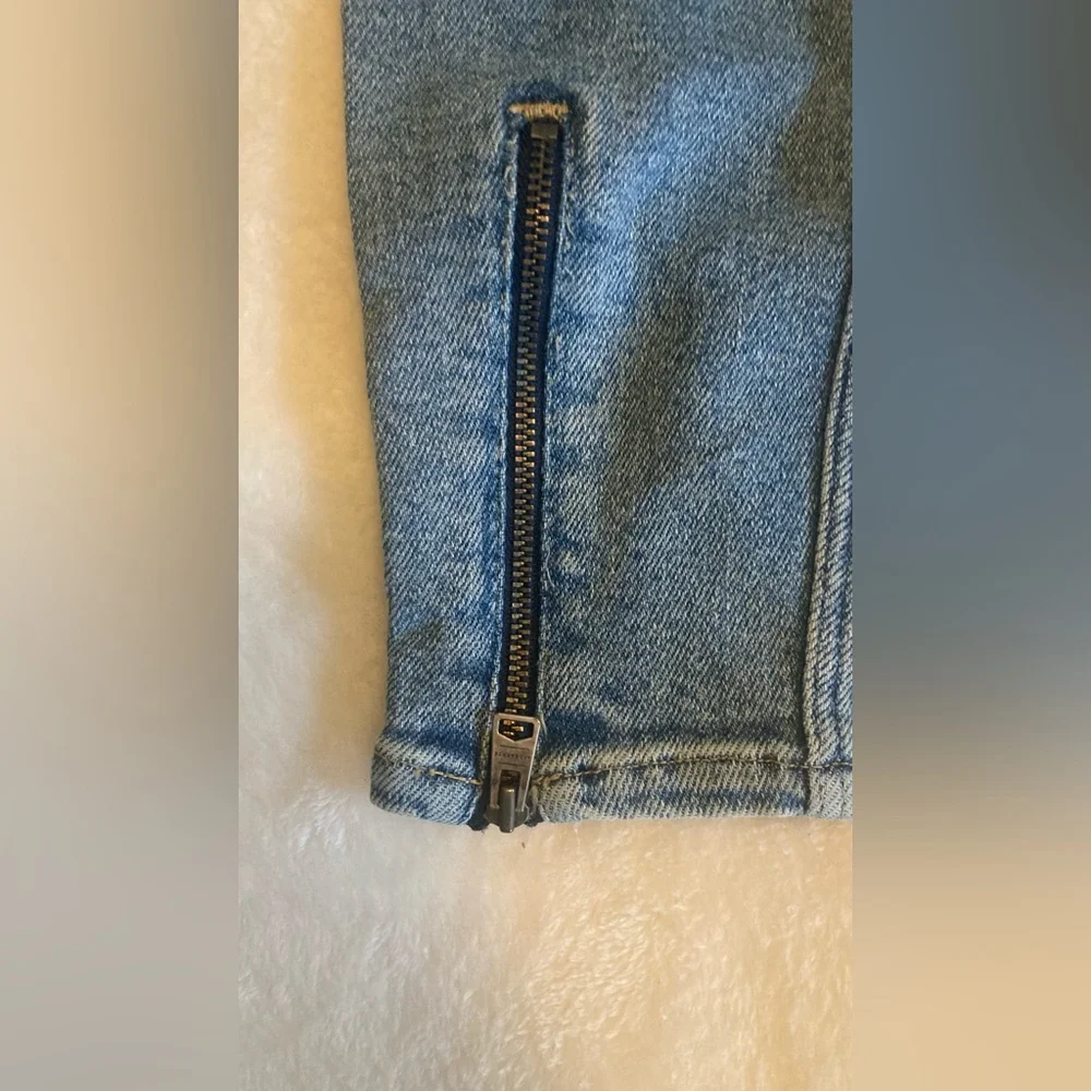 All Saints skinny Grace zip Jeans 24 - Picture 5 of 8